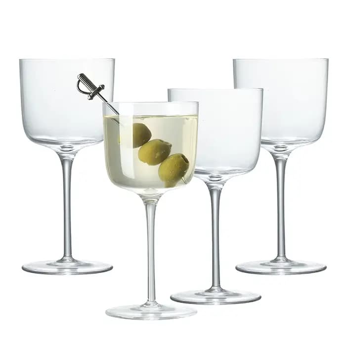 Verres à cocktail Nick et Nora, verres à Martini soufflés à la main de 185 ml, lot de 4