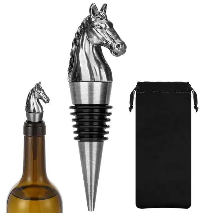 Bouchons de vin en alliage de Zinc et Silicone, Design d'animaux, bouchon de bouteille de boisson, d