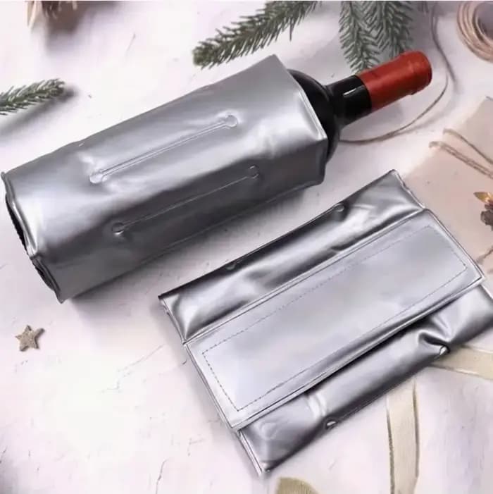 Refroidisseur rapide pour bouteilles de vin, réutilisable et élégant, avec manchon et gel réfrigéran