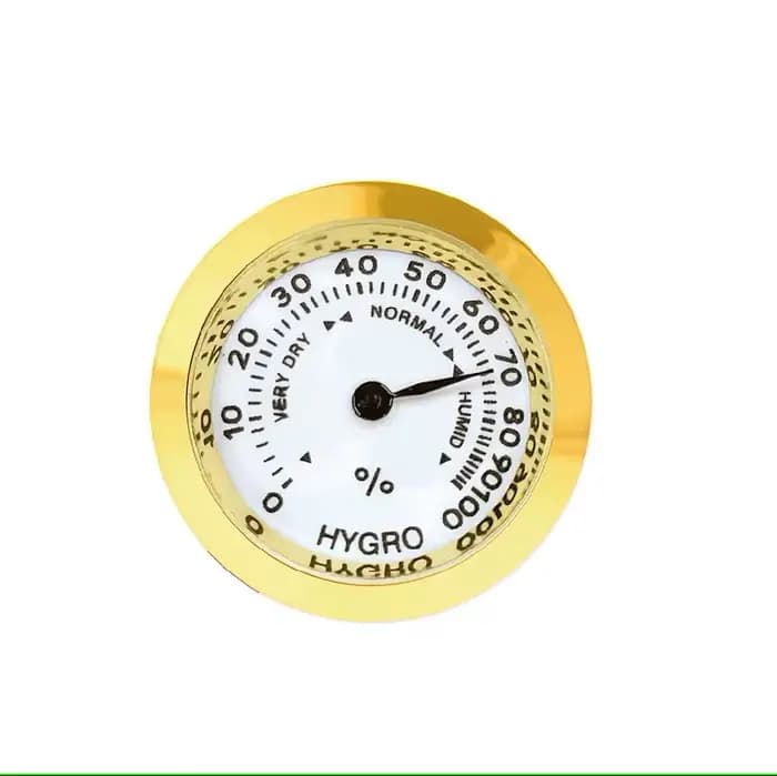 Hygromètre à cigares 43mm MiniCigars humidificateurs hygromètre analogique rond hygromètre pour humi