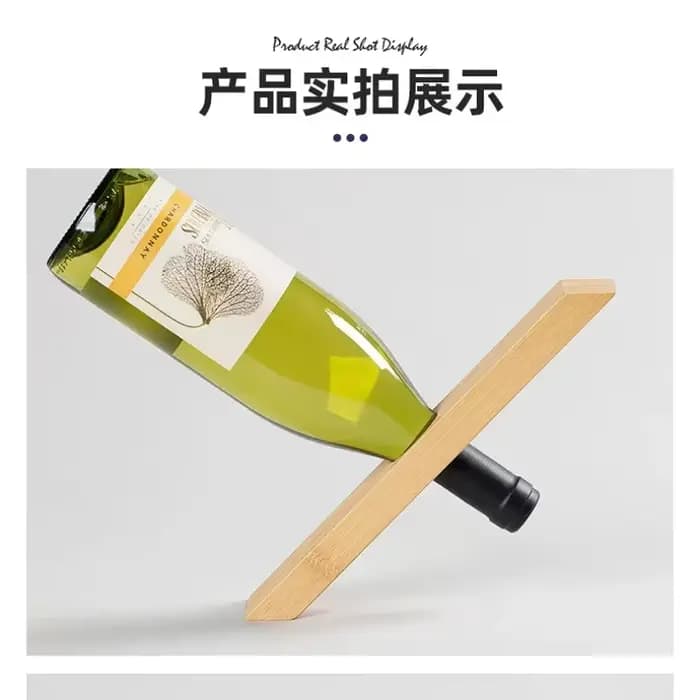 Support à bouteilles de vin moderne en bois, équilibré, pour cave à vin, club, présentoir décoratif,