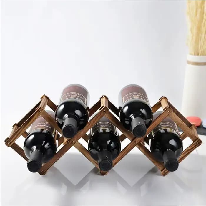 Porte-bouteilles en bois pour 3/10 bouteilles, support de présentation et d'organisation pour cuisin