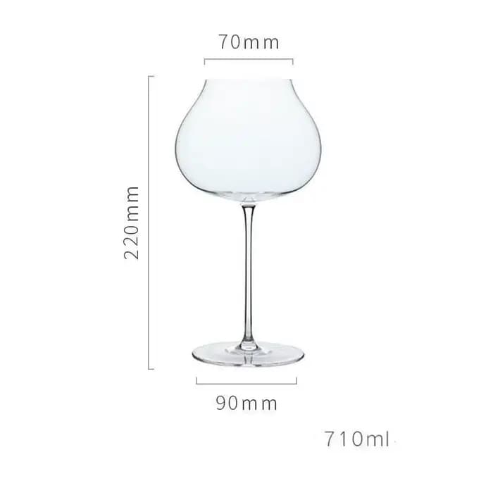 France haut de gamme bordeaux tasse cristal fait à la main extrêmement mince verre à vin accessoire 