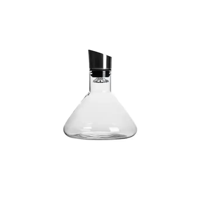 Carafe à vin en verre en forme de montagne iceberg 1500 ml, aérateur et verseur rapide pour vin, idé