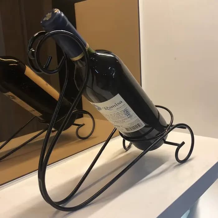Porte-bouteilles de vin en fer forgé