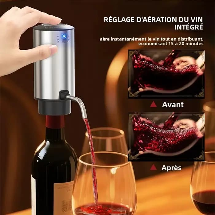 Aérateur de vin électrique