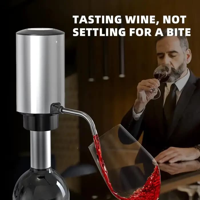 Aérateur et distributeur de vin électrique intelligent en acier inoxydable