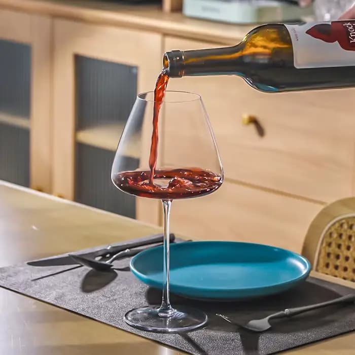 CRISON PNT01 Verre à vin rouge en cristal ultra-mince fait à la main pour Riesling bordeaux