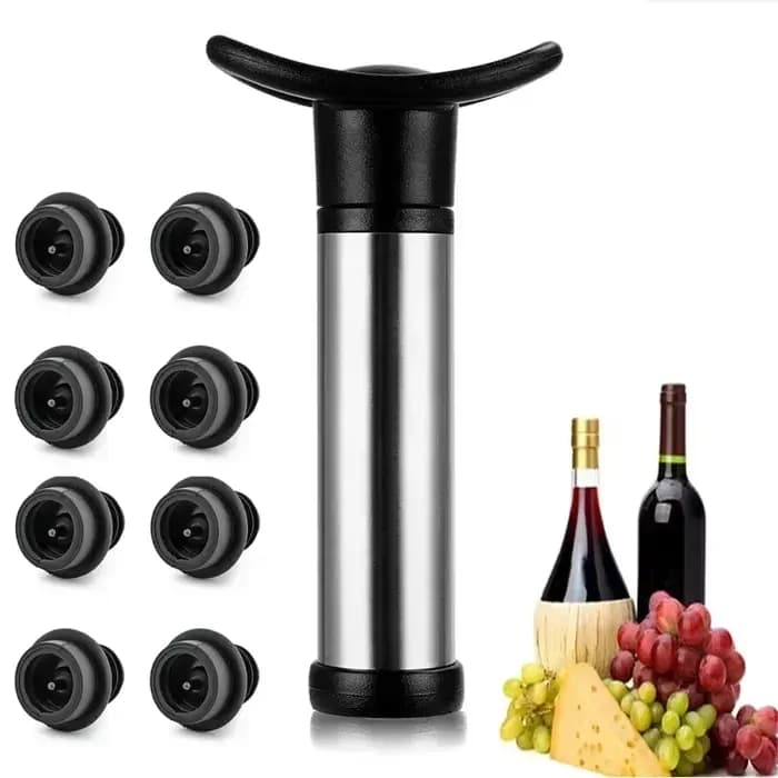 Kit de pompe à vin sous vide avec ouvre-feuille de vin