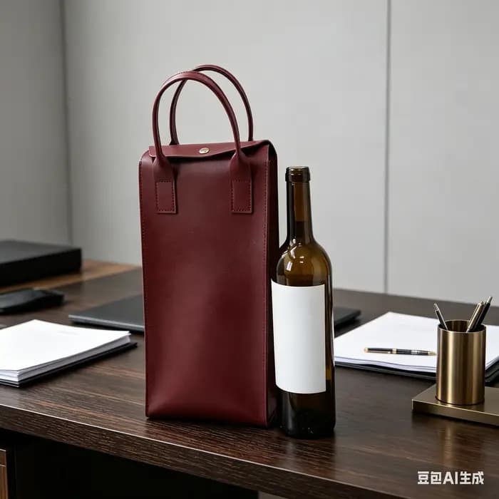 Sac de transport pour vin en cuir PU