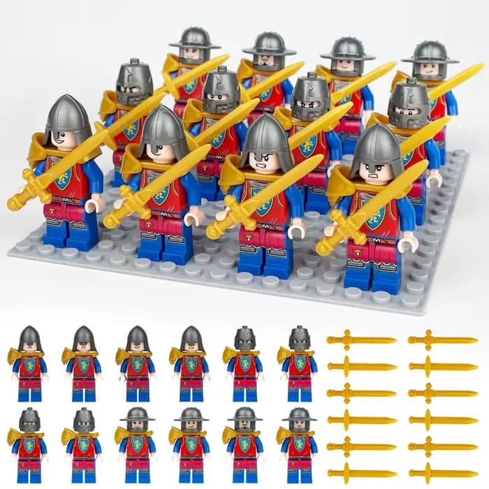 Vente en gros transfrontalière de figurines de château médiéval en blocs de construction 1801 1805 1806 1811 1812 1813 – Offre spéciale