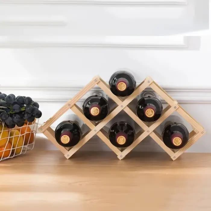 Étagère à vin en bois, meuble à vin pour salon