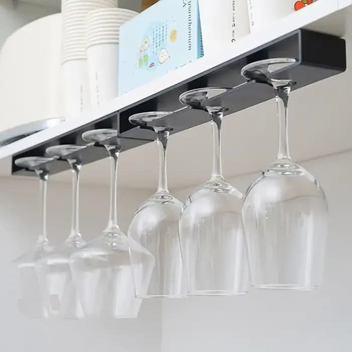 Support à verres à vin suspendu sans perçage