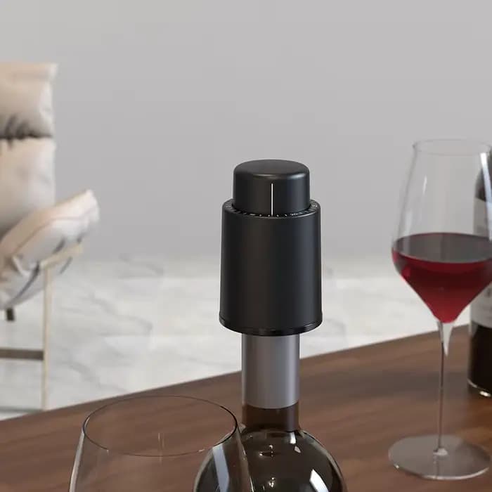 Bouchon de bouteille de vin ABS scellé sous vide stockage mémoire