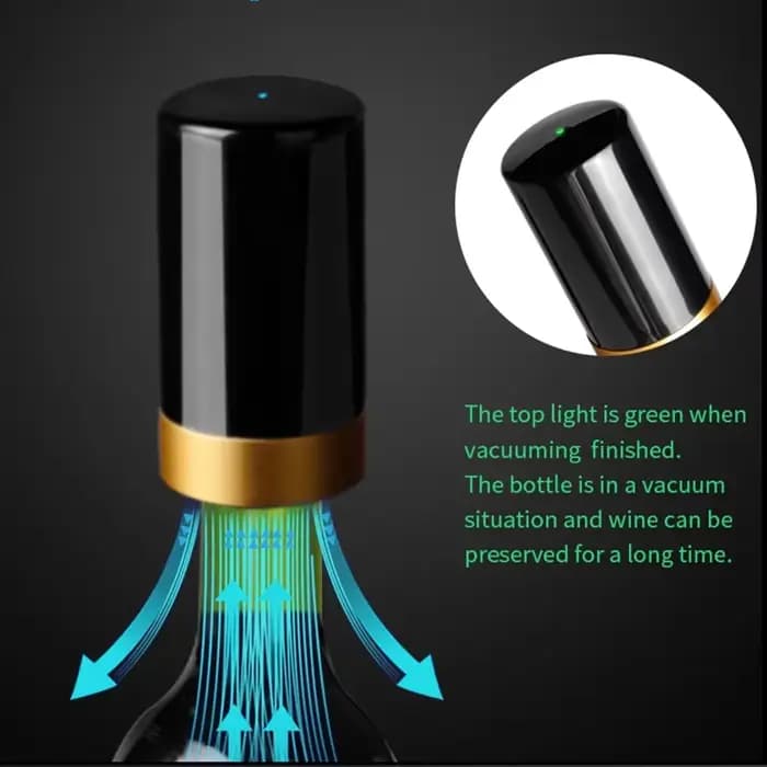 Bouchon de bouteille de vin sous vide électrique