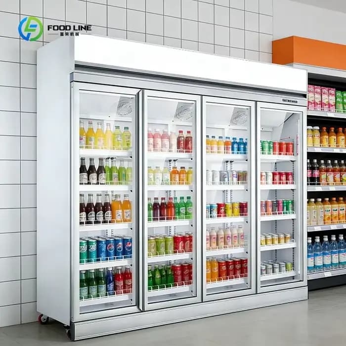 Réfrigérateur vertical pour boissons à température unique