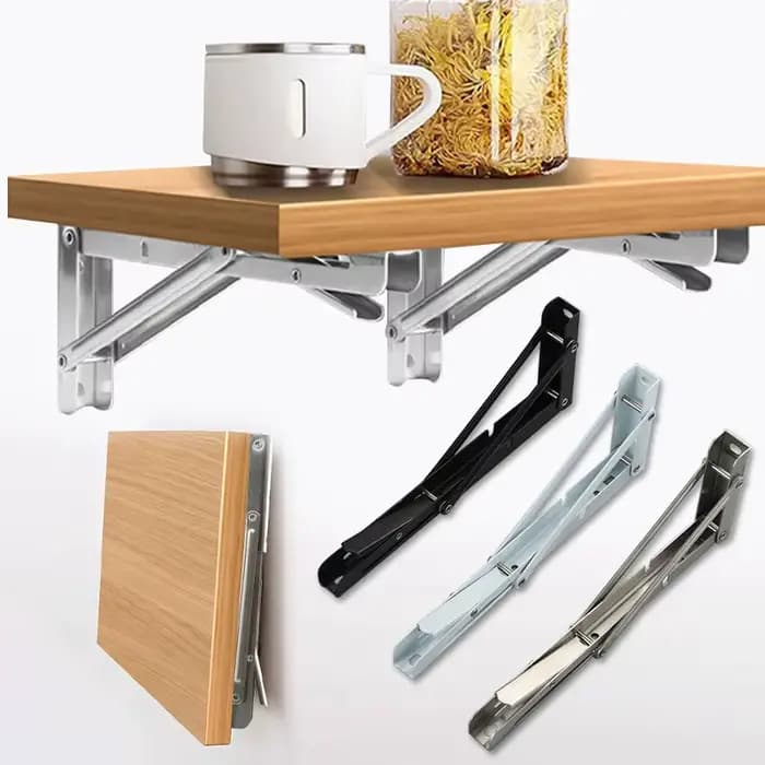 Supports d'étagère pliants robustes de 8 pouces