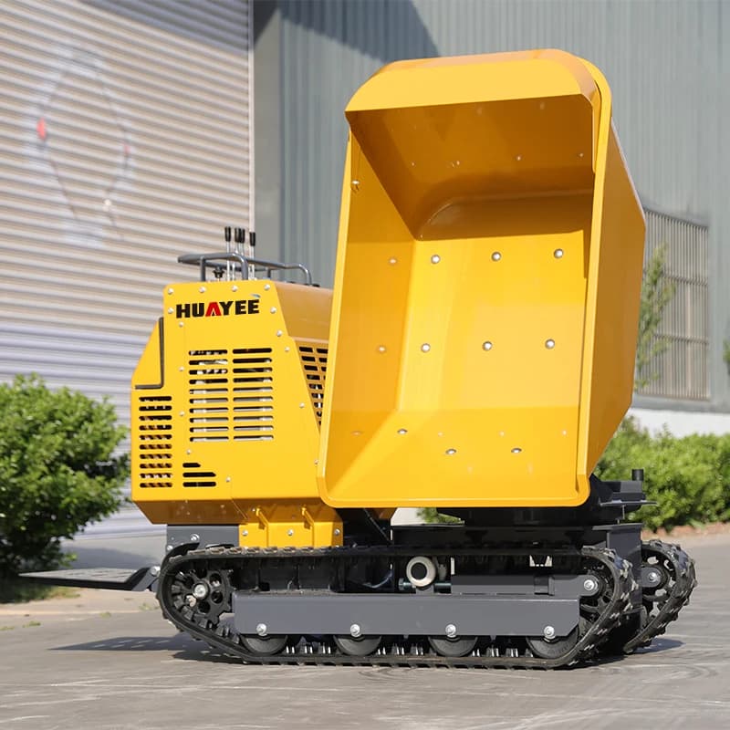 Mini-dumper sur chenilles personnalisable, livraison rapide, transporteur hydraulique diesel multifo