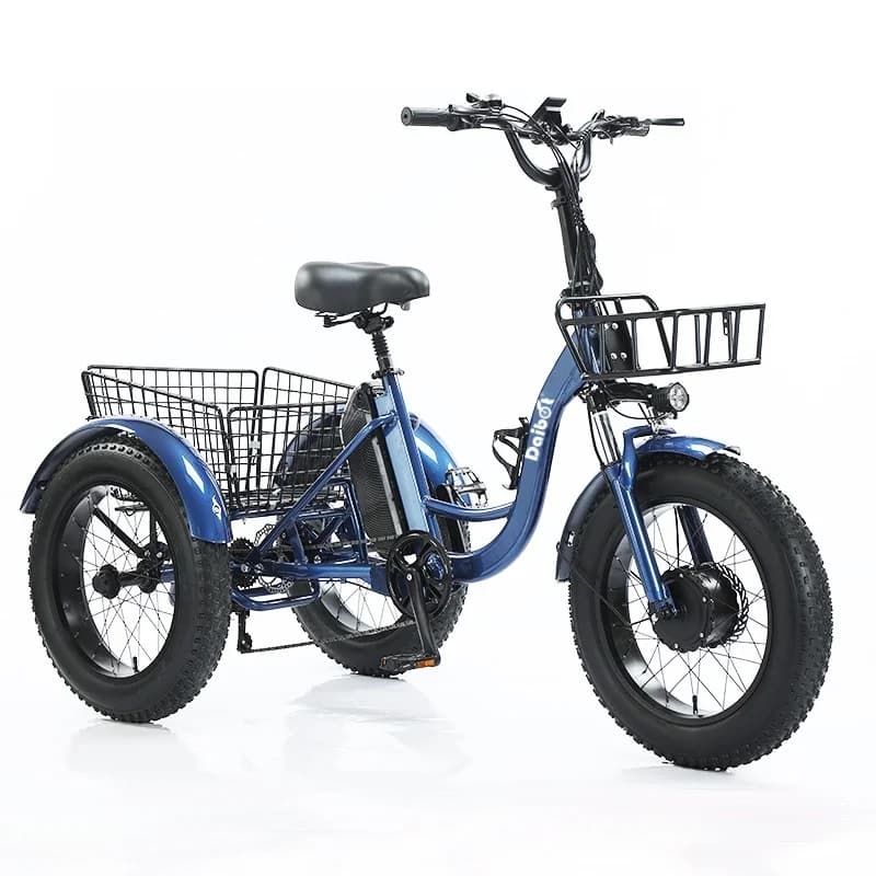 Tricycle électrique à trois roues pour adultes, mini voiture, véhicule cargo, gros vélo, vélo électr