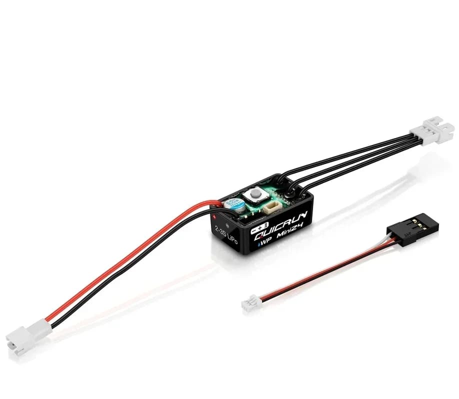 HOBBYWING QuicRun WP Mini24 25A ESC étanche 2-3S brossé/sans balais pour voiture RC mini 1/24 1/18 1