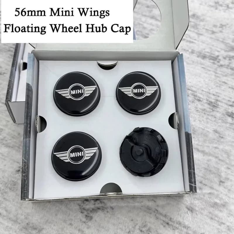 2026 Cache-moyeux flottants 3D 56MM pour Mini Wings S JCW R56 R50 R53 R55 R57 R60 F54 F55 F56, Acces