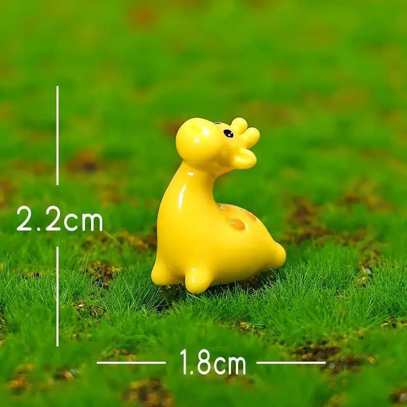 Miniatures de girafe en résine pour la décoration de jardin, de maison, figurines d'animaux de zoo, 