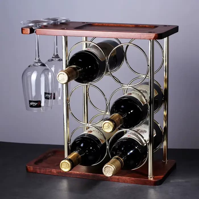 Casier à vin en bois de Style européen