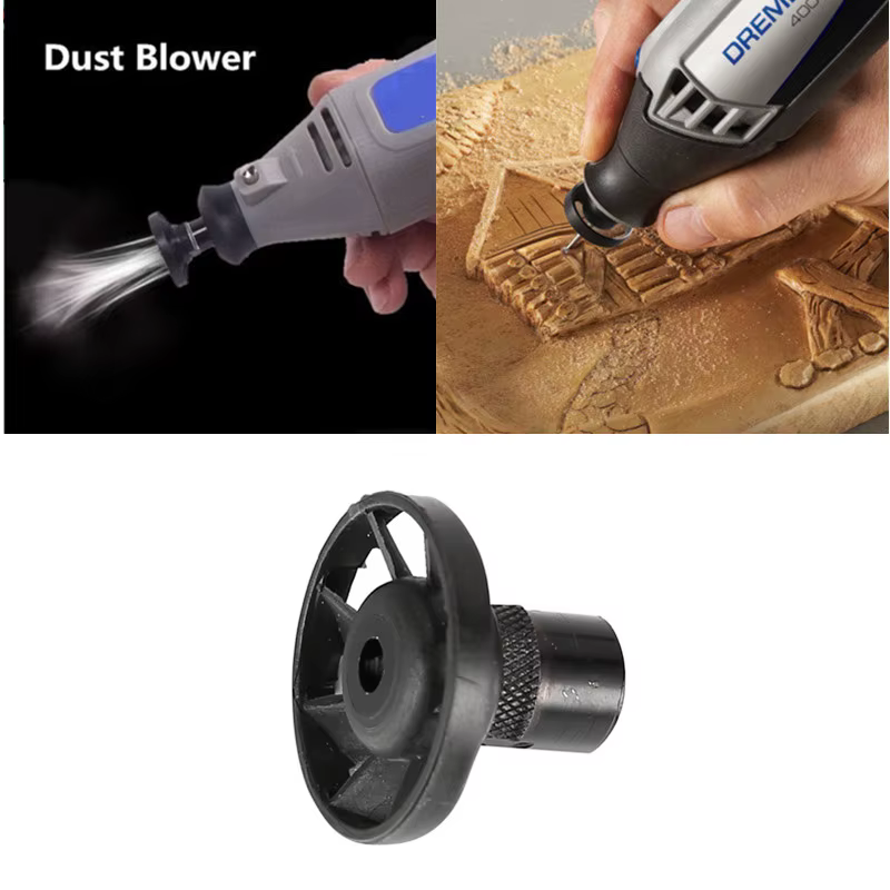 Meuleuse électrique, souffleur de poussière avec filetage, rectifieuse électrique pour outil rotatif