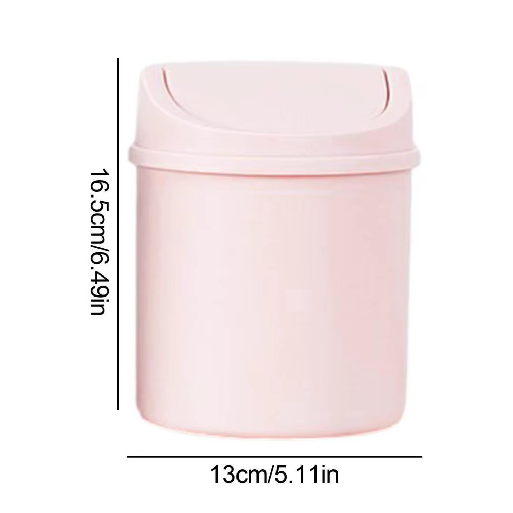 Mini poubelle de bureau avec couvercle, poubelle domestique avec couvercle, poubelle de chambre à co