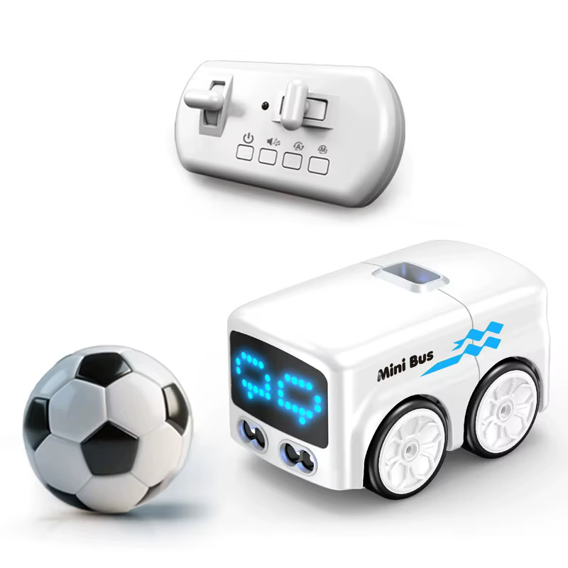 Mini Bus Intelligent RC pour Enfants, Contrôle à Distance, Détection de Geste, Voiture à Induction, 
