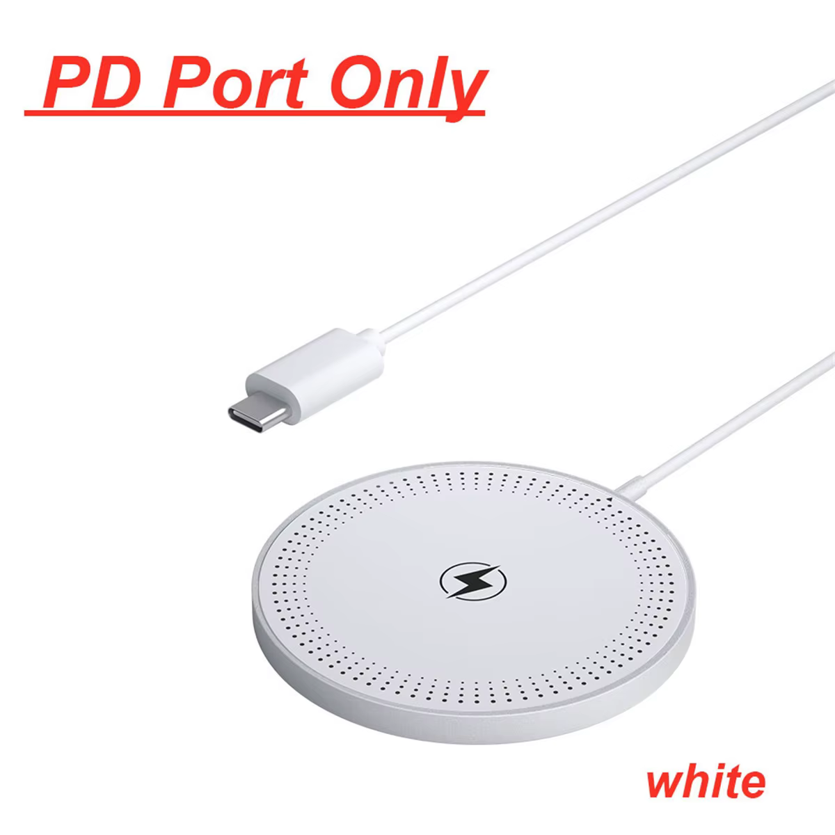 Chargeur sans fil magnétique rapide double port USB, mini tapis de charge pour iPhone 17 16 15 14 13