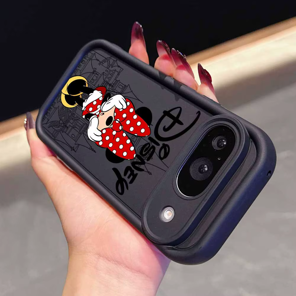 Coque Disney Mickey et Minnie pour Google Pixel 10 9A 9 8A 8 7A 7 Pro XL, avec cordon, en Silicone s