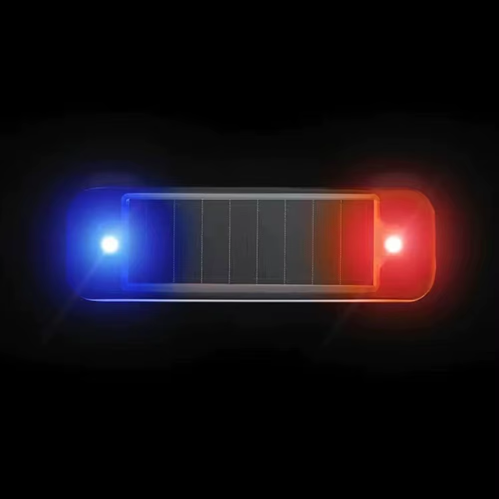 Mini lampe de signalisation solaire LED pour voiture, lampe clignotante sans fil antivol, lumière de