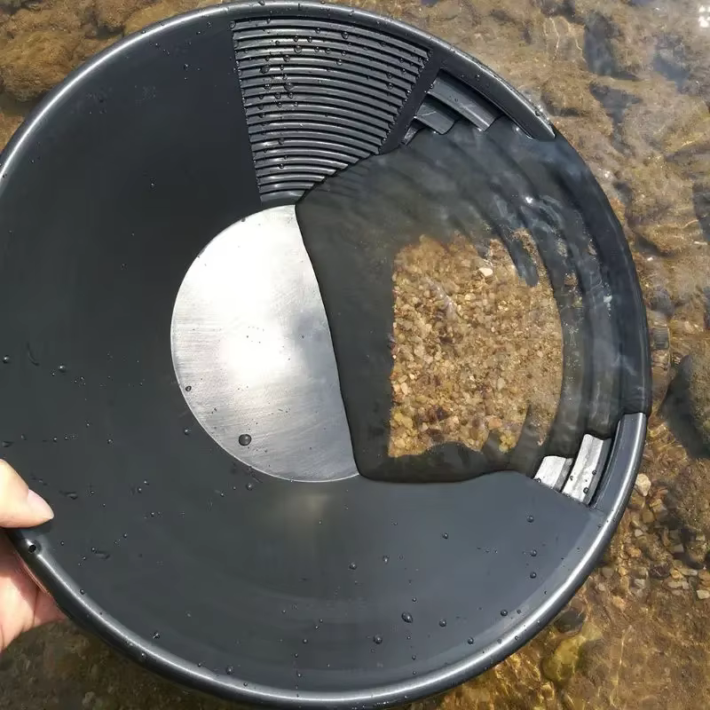 Outil prospection rivière dragage double Riffle casserole d'extraction pépite bassin d'or en plastiq
