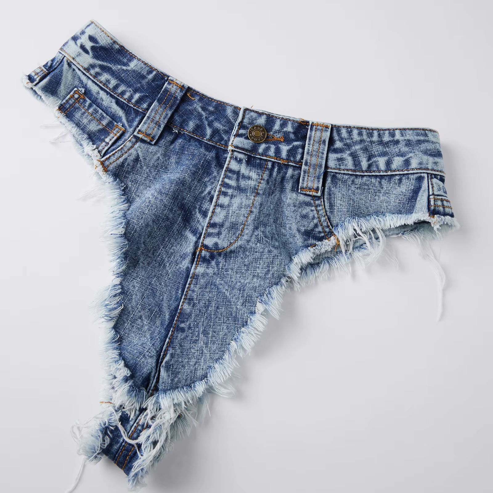 Shorts en jean mini sexy taille basse pour femme, collection été 2026 – Idéal pour la plage, les soi