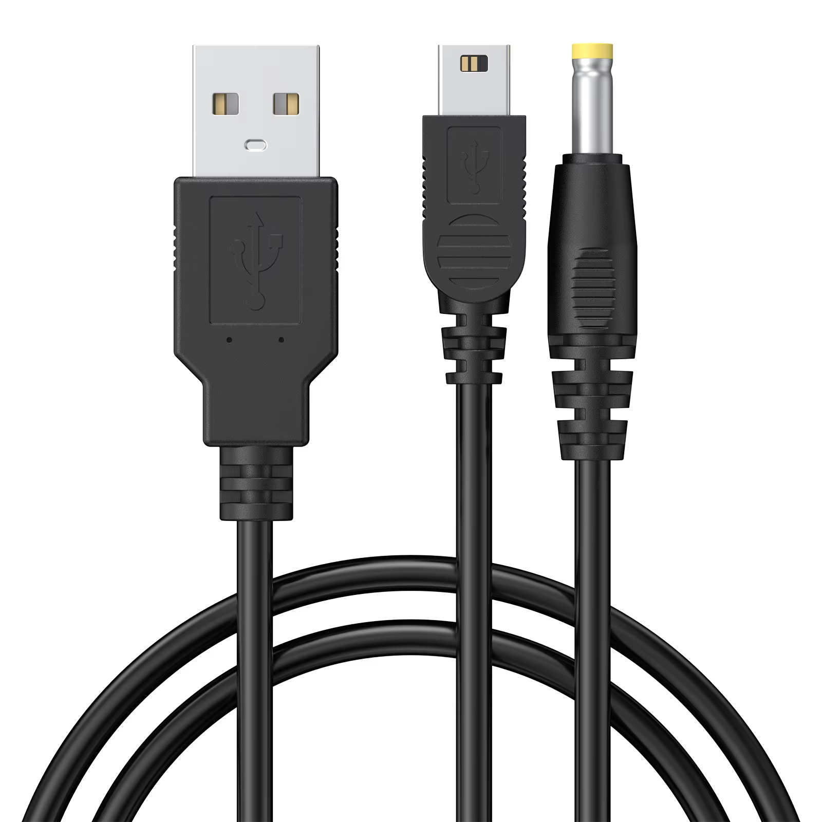 Mini câble de chargement USB 2 en 1, 5 broches, pour Sony PSP 1000 2000 3000, 3.9 pieds/1.2m, câble 