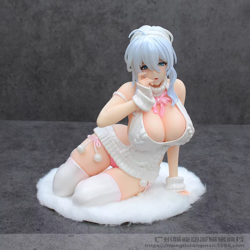 Figurine de fille anime Mengdi Yukino Shinfuyu, assise à genoux, modèle de collection en PVC, en boî