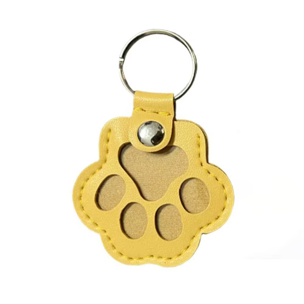 Porte-clés commémoratif en cuir PU durable pour poils d'animaux, mini sac multifonctionnel pour poil