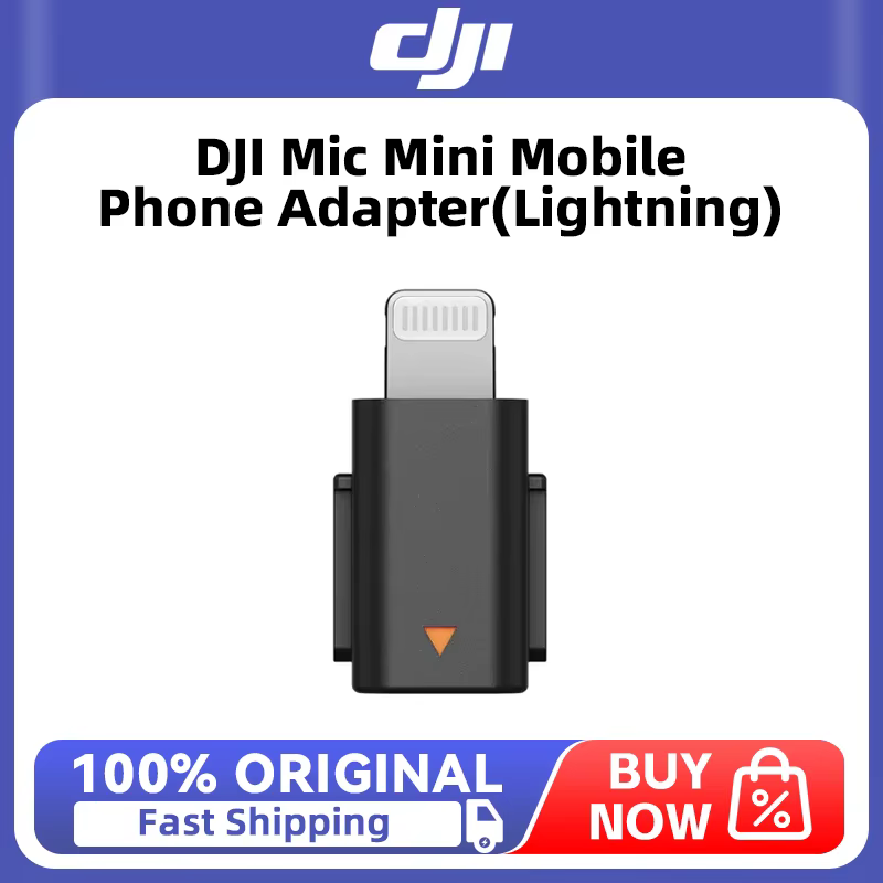 DJI Mic Mini adaptateur de téléphone portable (Lightning) se connecte à un appareil mobile Apple pou