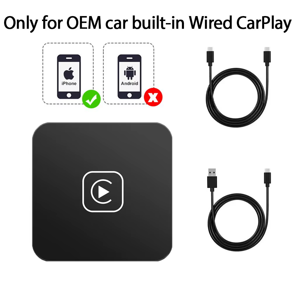 Mini Carplay et boîte automatique Dongle filaire à sans fil, Audi, Toyota, Mazda, Nissan, Chevrolet,