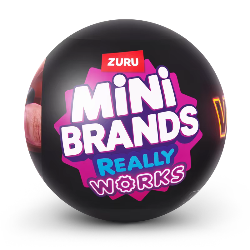 Mini Brands Vinyl Really Works Surprise Ball Blind Box Collection Record Player Plays Music Miniatur