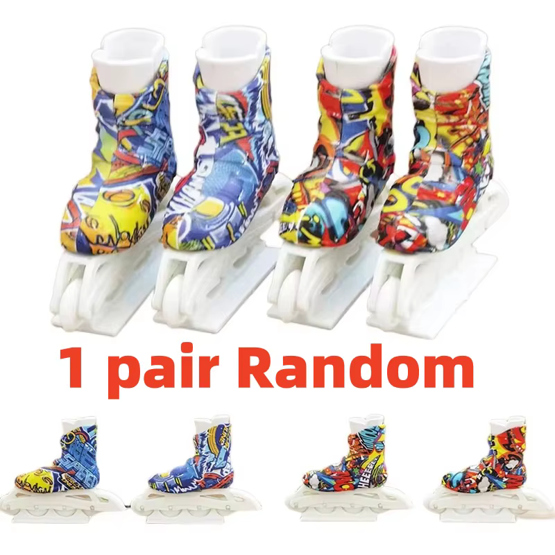 Mini chaussures de patins à doigts, jouets amusants pour cultiver les enfants, capacité pratique, fê