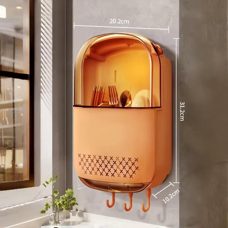 Organisateur d'ustensiles de cuisine mural pour économiser de l'espace, rangement pour couverts pour