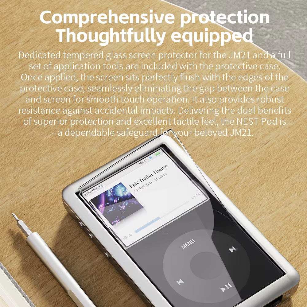 Étui de protection pour lecteur MP3 Fiio Nest Pod Mini, étui d'origine pour lecteur de musique Hi-Fi portable Jm21
