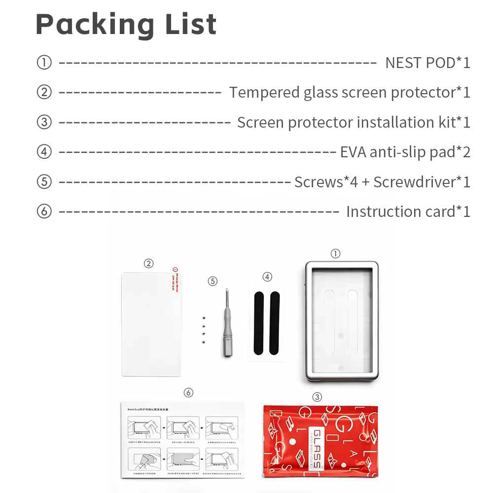Étui de protection pour lecteur MP3 Fiio Nest Pod Mini, étui d'origine pour lecteur de musique Hi-Fi portable Jm21