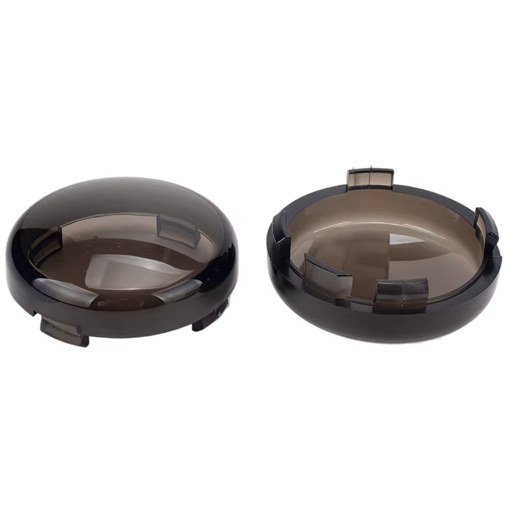 Couvercle de lentille et ampoule de clignotant fumé, accessoires de moto, Harley Davidson Touring Electra, foetal des Road King, 2 pièces