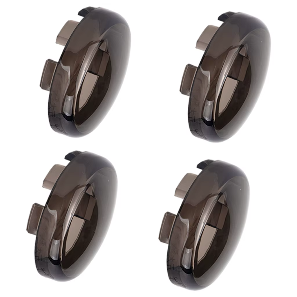 Couvercle de lentille et ampoule de clignotant fumé, accessoires de moto, Harley Davidson Touring Electra, foetal des Road King, 2 pièces