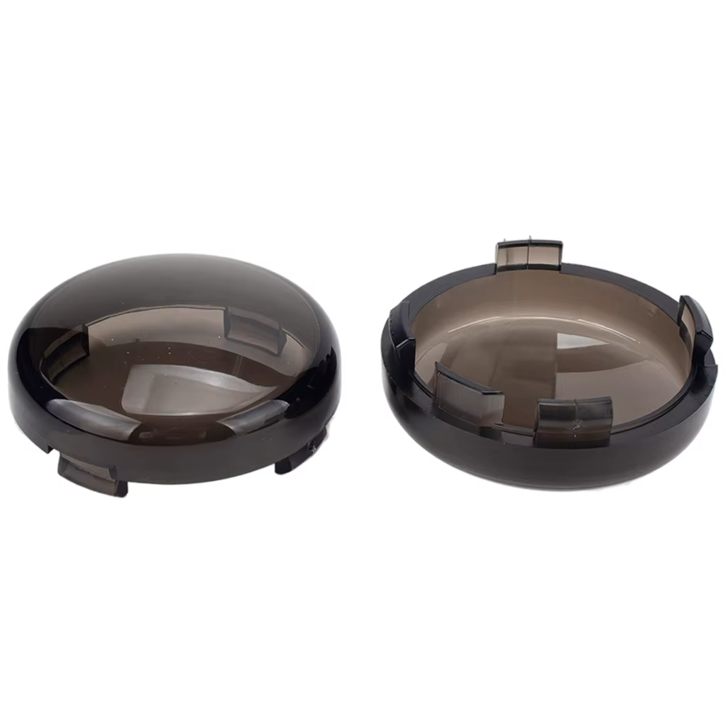 Couvercle de lentille et ampoule de clignotant fumé, accessoires de moto, Harley Davidson Touring Electra, foetal des Road King, 2 pièces