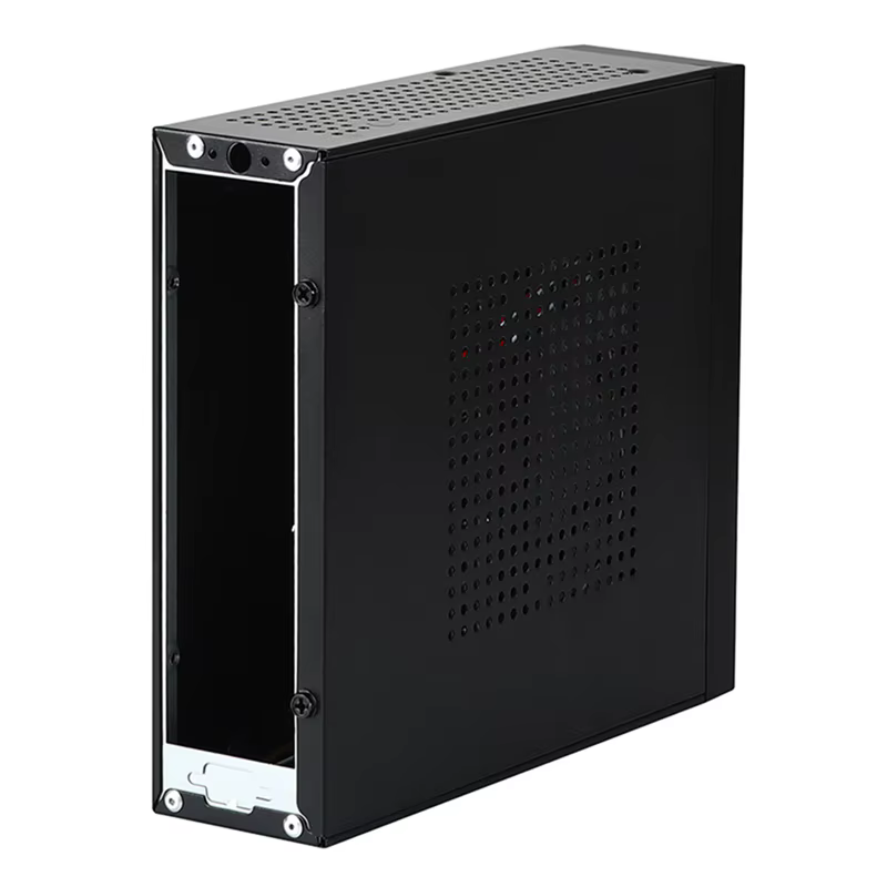 RGEEK ITX boîtier d'ordinateur M06 Mini boîtier de bureau commodité boîtier de PC peut installer 2.5 pouces HD Support 17x17 cm carte mère
