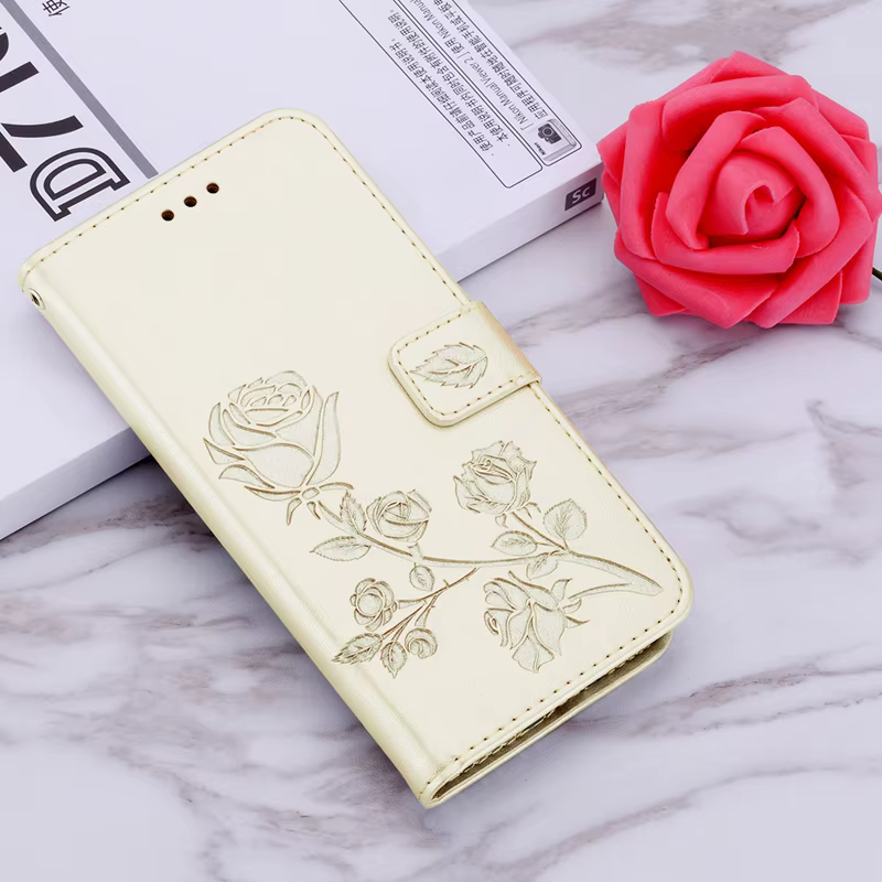 3D Rose fleur étui en cuir pour iPhone 11 Pro X XS 12 Mini XR téléphone pour iPhone 7 8 6 6S Plus 5 5S SE 2020 portefeuille en TPU Funda Capa